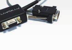 LiveTally Converter is a smart cable that plugs in one end to the TriCaster tally port and provides a standard DB15 connector with closed contacts only on the other end.