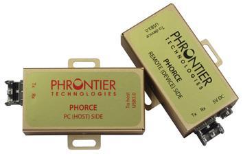 PHORCE (standalone version) PRODUCT BRIEF The PHORCE product family is designed to extend the SuperSpeed USB3.0 connections beyond the typical 3 meter reach of copper cables.