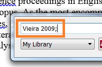 Word and Mendeley add in-text citation 2 1.