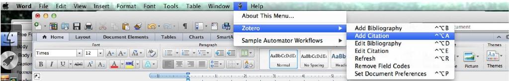 First, open your Zotero and select the folder that contains the source you are quoting from. C.