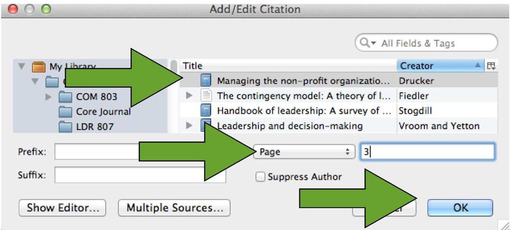E. If you cannot find your Add-ins or the Zotero menu in Word, please refer to the In-Text Troubleshooting Section at the end of this section