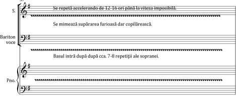 Artes. Journal of Musicology The musical text is noted in a 2/4 meter, with an agogic in constant motion and the trochaic rhythm alternating with tuplets, configured in a rhythmic ostinato.