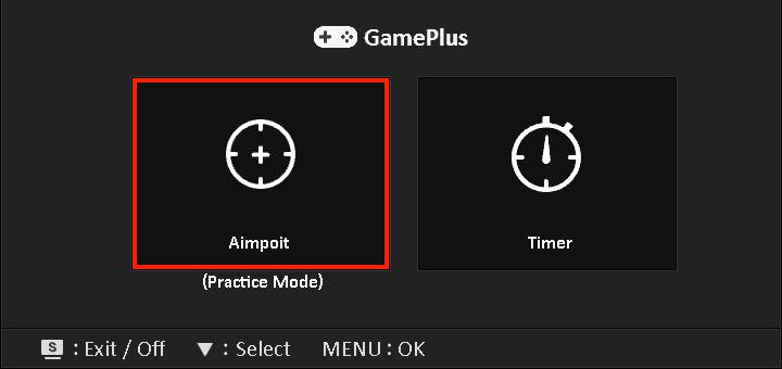 GamePlus Main Menu GamePlus Aimpoint GamePlus Timer GamePlus Timer Position 6. System Setup Allows you to adjust the system.