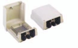 .4 Distribution point product range.4.4 Cross connection product range 3M TM DDB 3M TM DDB, Durable Distribution Box for copper cable based networks is designed to accommodate Quante SID -CT or QSA modules.