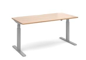 39db noise level Return esk d Two straight 800mm deep desks back-to-back with adjustability from 675mm-1300mm Powerful twin motors raise and lower the back-to-back desks independently Connecting