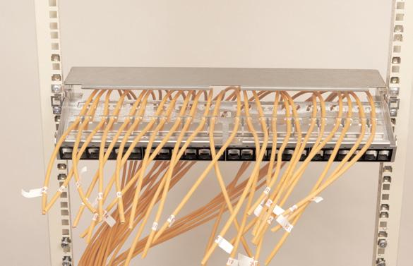 the patch panel.