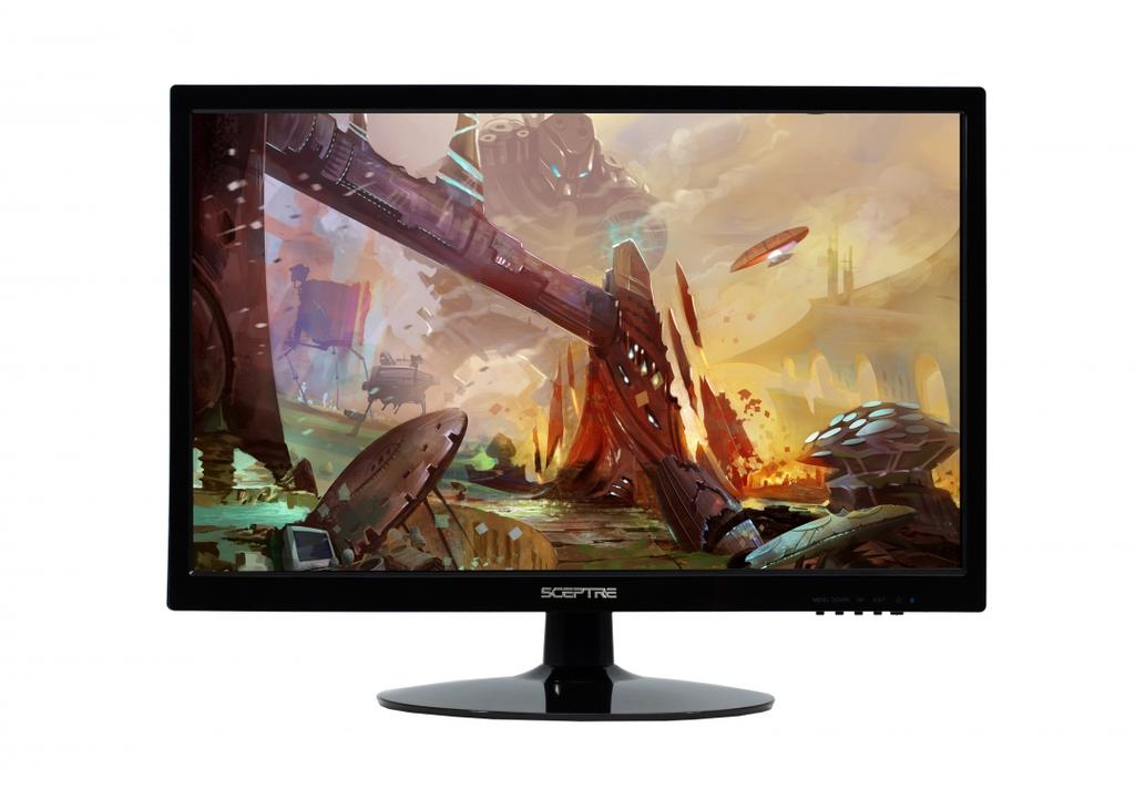 E225W-1920 Overview Whether you are a gamer or a movie buff, the Sceptre E225W-1920 monitor is the way to go. 1080P resolution (1920 x 1080 Pixels) delivers stunning color and picture detail on a 21.