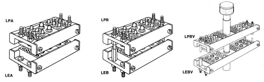 L SERIES FRAMES FRAMES A, B and BV H Guides and Jack Screw Available Frame A Simple Rack and Panel Frame B Simple Rack and Panel with Guides Frame BV Rack and Panel with Guides & Jackscrew.472 (12.