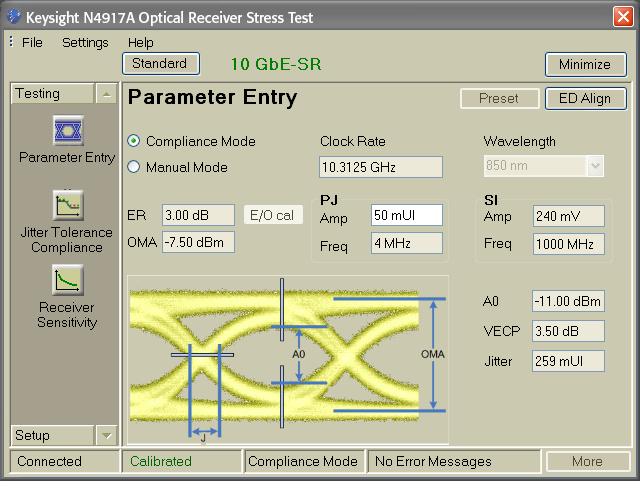 5 Keysight M9037A PXIe Embedded Controller - Data Sheet User Interface The N4917A software runs on a PC with Windows XP or