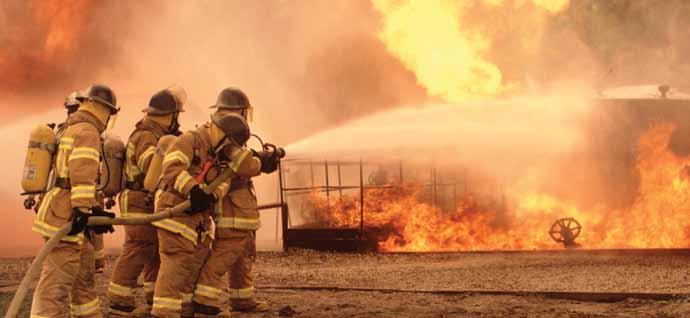 in developing high-performance visibility apparel for firefighters and workers.