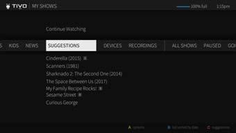 FIND & MANAGE 2 SUGGESTIONS You can rate shows whether live, recorded, or listed in the program guide by pressing the THUMBS UP or THUMBS DOWN button on your remote.
