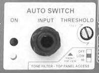 Manual Switching No control connections are needed if you plan to manually toggle the SW8 from the front panel INPUT SELECT A/B switch.