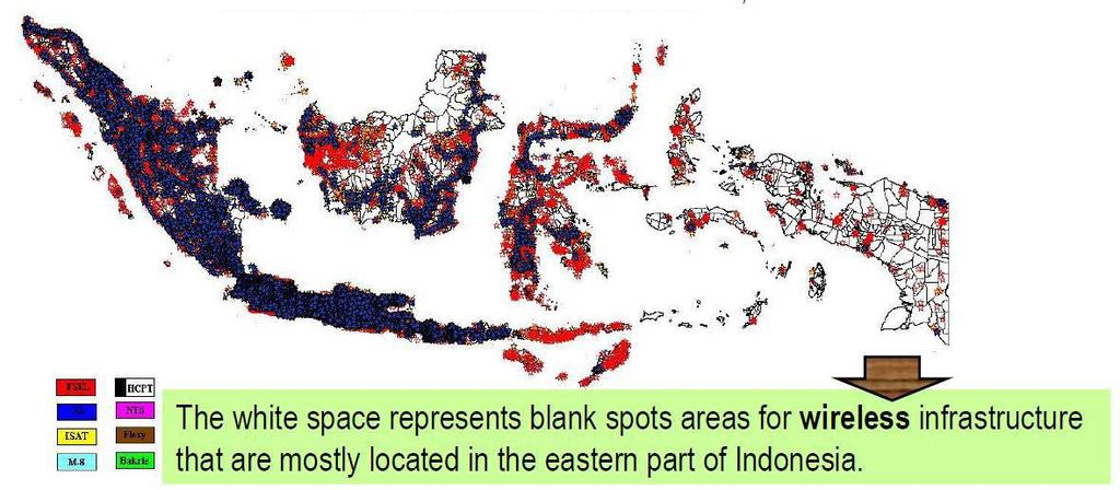 National Case Study: Indonesia Backbone Network : Fiber Optic Currently,