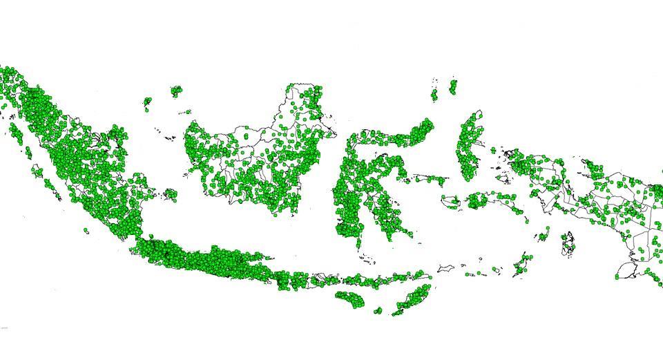 territory and serving the unserved areas Indonesia is highly dependent on