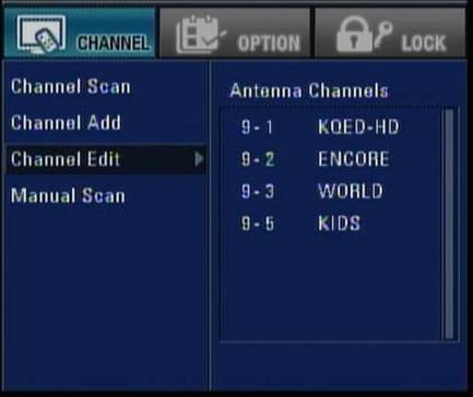 Channel Add Automatically finds any additional channel which was not found in Channel Scan process. If the Lock System is On, the Channel Add is locked.