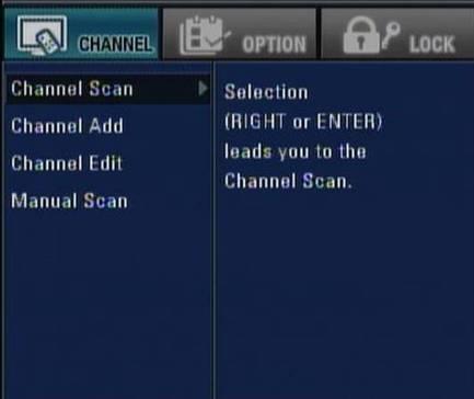 MENU OPERATION - CHANNEL In the MENU Operation, there are several ways to customize the menu settings provided.