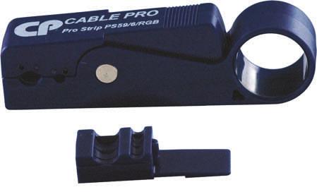 23 Cable Pro Cable Strippers Prepping drop wire and cable is a cinch with these professional Cable Strippers. Built with patented cable stop for correct 1/4" x 1/4" prep every time.