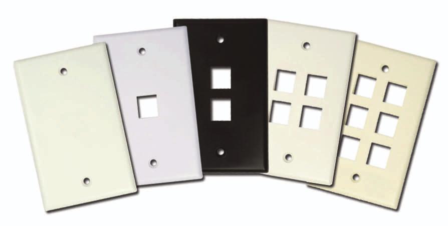 Decora Wall Plates: The Decora series offers greater wall plate options and customization through its configured inserts and larger
