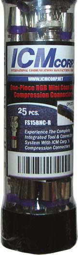 The unique design of the F-Conn compression connector packaging tube makes