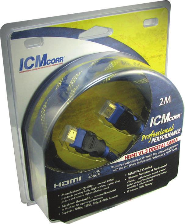 By using superior cable, outer jacket materials and 15 micron gold plating. ICM Corp.