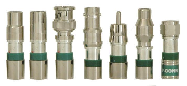 F-Conn connectors provide full 360 electrical continuity even under punishing conditions.