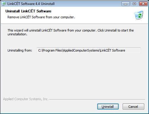 5. Select Uninstall from the dialog. 6. Select Close to exit. Figure 3.20 Uninstall Screen Figure 3.21 Uninstall Successful 7.