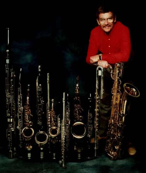 On Buddles Doubles, Buddle played soprano, alto, tenor and baritone saxes, flute, oboe, bassoon, clarinet and percussion... PHOTO COURTESY MUSICA VIVA Buddle continued playing well into his 80s.