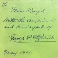 Fitzpatrick, Dublin 1900, signed