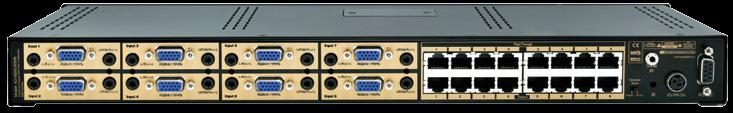 Page 2 Page 3 Mounting Rack mount: Secure the rack ears to each side of the KD-MSWCAT8X8 with the supplied hardware.
