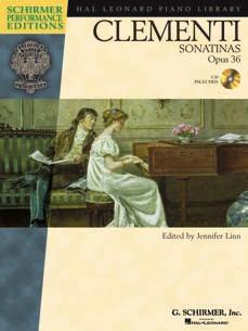 9 CLEMENTI: SONATINAS, Opus 36 edited by Jennifer Linn Muzio Clementi is best known for this set of six Sonatinas, Opus 36.