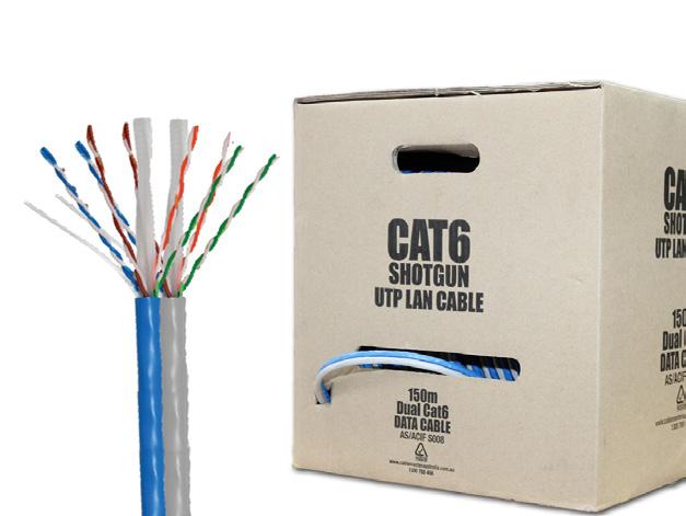 PVC CAT6 CABLE 305M QUICK PULL BOX PN: CAT6 Cable length 305m, Quick Pull Box Solid Bare Copper Flame