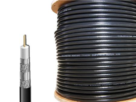 RG6 QUAD DIGITAL COAX CABLE 20M PN: RG6QUAD/20 Cable length 20m reel Pay TV approved UV & Flame