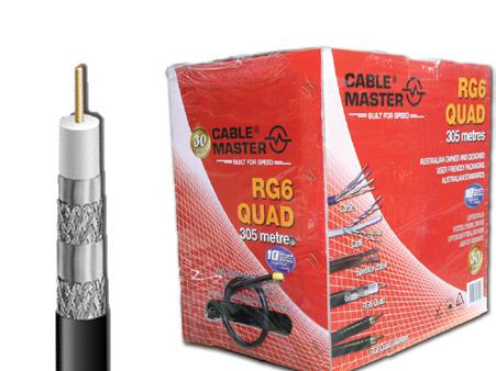 centre conductor Low loss security cable, CCTV PN: RG59/305 Cable length 305m, wooden reel