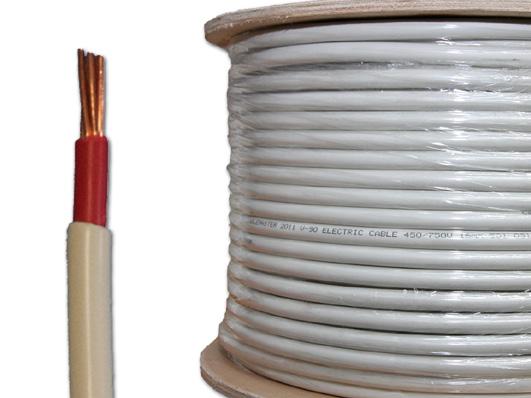 2, 90C Power Cable 1.5MM FLAT TWIN & EARTH PN: PC1.5MM Cable length 100m, plastic reel PVC sheathed to AS/NZS 5000.
