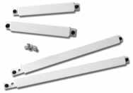 Structured Media Centers Universal Security & Shelf Brackets Specifications & Features All Security Brackets Made of white powder-coated sheet steel Comes with push-lock pins Universal Security