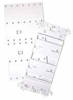 Leviton Structured Media Center Sold in pairs with self tapping screws and spacers to easily connect the largest number of security alarm manufacturers panels 47612-6SB, 47612-1SB Universal Shelf