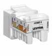 Connectors, Patch Cables & Wallplates HOME 5e /HOME 6 HOME 5e & HOME 6 Connectors Leviton HOME 5e and HOME 6 connectors provide high quality network connections designed