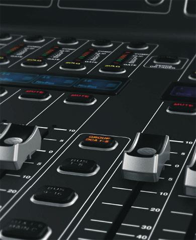 Tactile controls allow smooth adjustments to critical elements as the mix progresses while the TFT screen keeps you informed every step of the way.