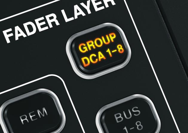 DCA Groups DCA (Digitally Controlled Amplifier) groups allow control over several signals at once without actually mixing them into a subgroup bus.