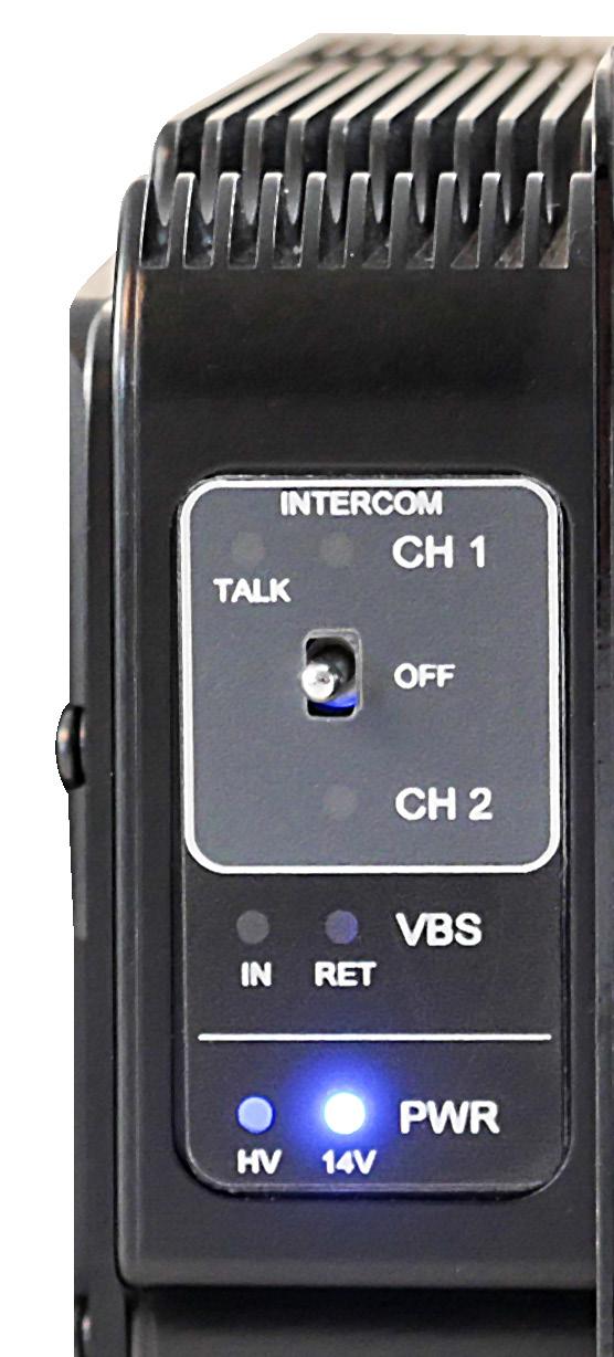 Instruction Manual, SilverBack-III Family FEATURES & OPERATION LED Control Panel: Intercom Listening The LED control panel is also used to control Intercom bi- and single-direction signals being