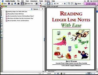 Navigation Tips for Msic With Ease Ebooks How to Jmp to a Particlar Booklet or Bons Each booklet and bons in yor PDF package is listed as a Bookmark in the left hand panel (A) which appears when yo