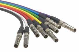 Coax Patch Cords ADC offers high-quality video patch cords capable of handling uncompressed high-definition digital video, serial digital video, and analog as well as AES audio.