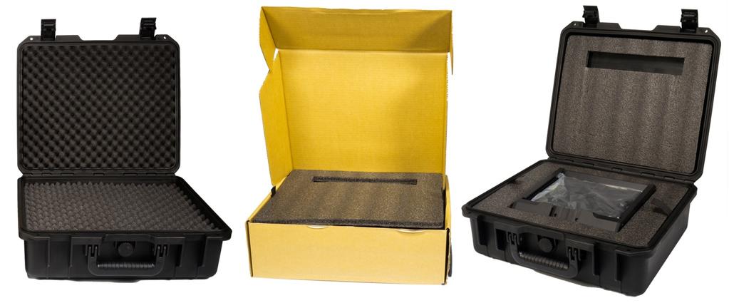 Optional HC-300 Hard Case The foam packaging of the kit has been designed so that customers who buy the optional hard case can simply lift the foam out from the retail carton of the and insert it