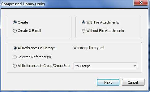 1 Important points about creating a backup There are two components: your EndNote library and its associated DATA folder (contains any saved PDFs, information about your groups and various other
