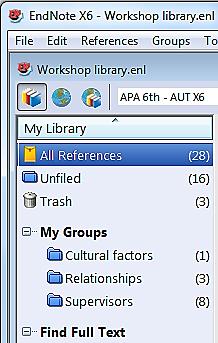 Working on Computer-2 Open EndNote and create a new empty library with the same name as the one you have on Computer-1.