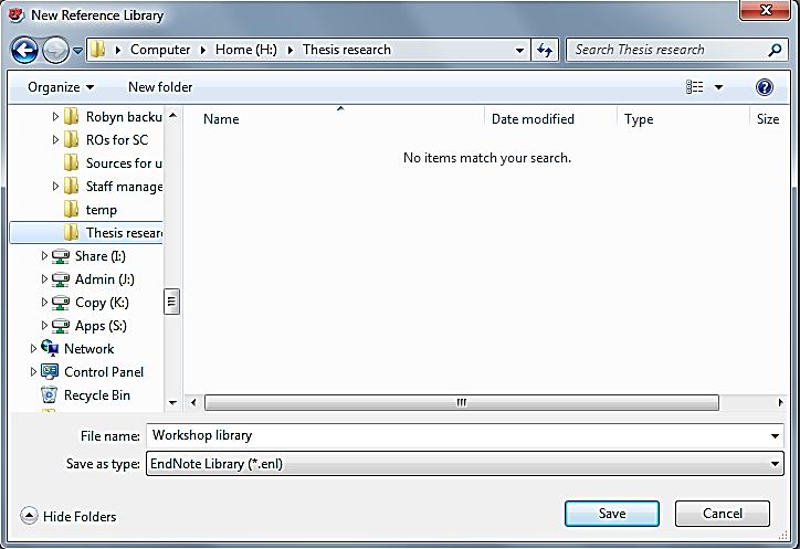 Highlight the library >> Open] You will be prompted to choose a location in which to save your EndNote library and you may choose a filename to over-write the