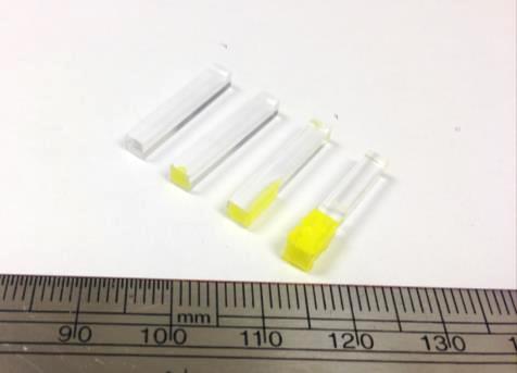 6 Introduction Phosphor (YAG:Ce) coated LYSO polished crystals to be used for hybrid TOF and DOI encoding PET detector Uncoated Top Third one side Third all