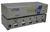 95 VGA Splitters This VGA splitter and distribution amplifier is used to take video input from a single source and direct it to two, four or eight video outputs for monitors using analog signals.