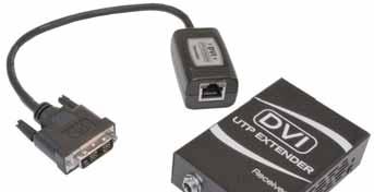 A Features: Extends the transmission distance up to 100ft @ 1024x768 XGA or 50ft @ 1600x1200 UXGA DVI 1.1 compliant (Bandwidth = 4.