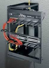 RACKS & ACCESSORIES Swing Gate Rack Specify an SGR when mounting components such as hubs and patch panels.